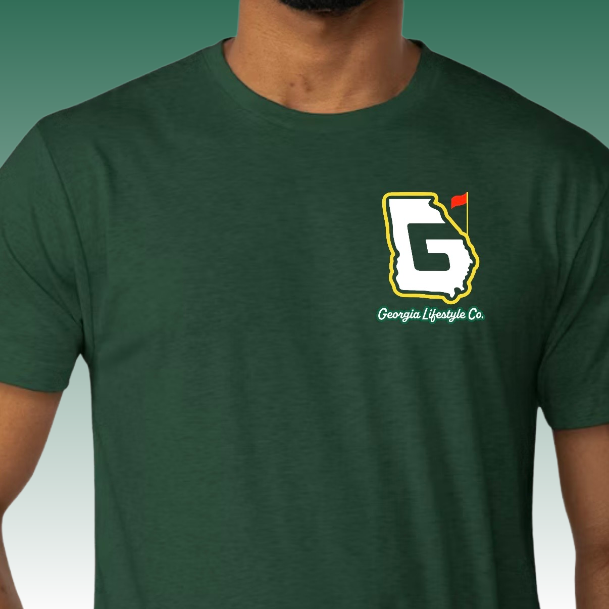 Heather Forest Green/White/Yellow